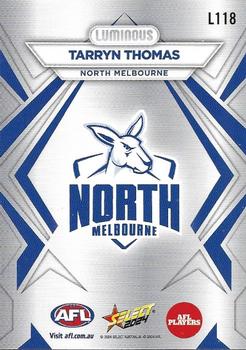 2024 Select AFL Footy Stars - Luminous #L118 Tarryn Thomas Back